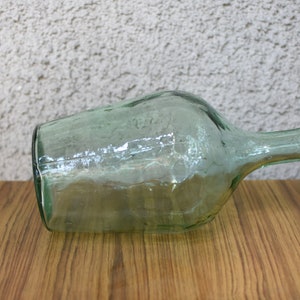 Vintage Green Glass Demijohn 3 liters//wine Demijohns//French glass demijohn carboy wine bottle//Antique Wine Demi John//