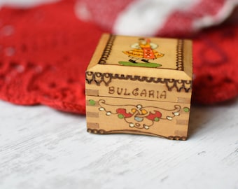 Never used=Vintage wooden Jewelry Small box/Wedding Accessories//Handmade treasure box//Wooden Chest for jewelry// Wedding Rings Box