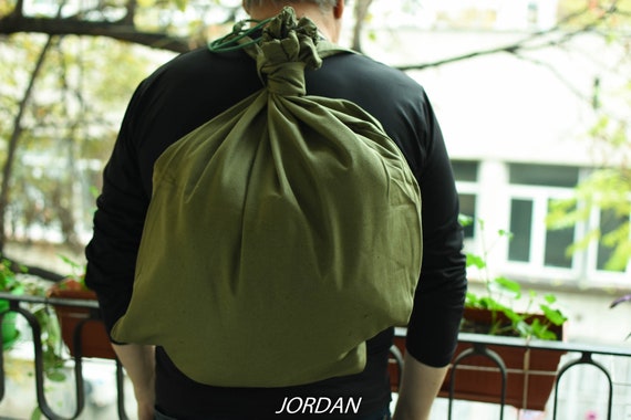 Never used==Vintage Military backpack //Canvas backpack//Camping Backpack/bushcraft backpack/Soldier backpack/Army backpack/military surplus