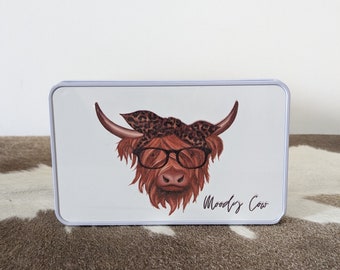 Moody Cow Medium Storage Tin