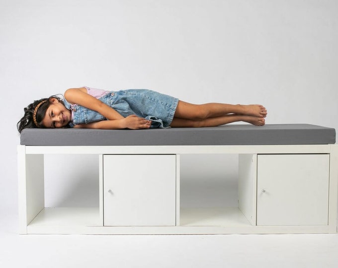 Seat Cushion for IKEA Kallax Solid Dark Gray Seat Cushion Etsy