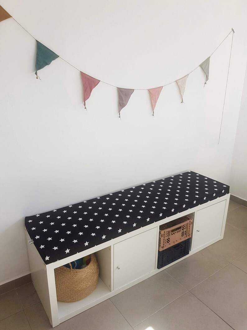 Seat Cushion for IKEA Kallax Stars Black & White Seat Etsy
