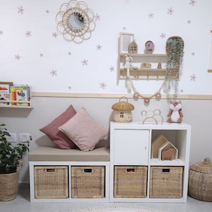 送料無料 | IKEA Kallax 2*1用シートクッション | キャメルブラウン