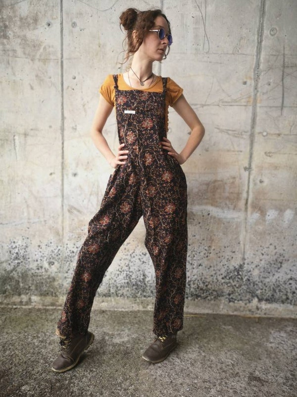 Big Pockets Denim Overalls Plus Size Jeans Jumpsuits Baggy Etsy Canada