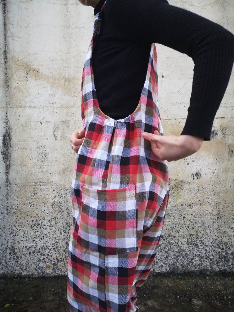 Tartan Overalls - Etsy