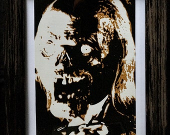 Framed Toothpick Painting of The Crypt