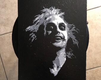 10.5 x 19 Beetlejuice Toothpick Painting