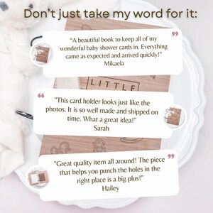 Personalized Baby Shower Card Keeper, Baby Card Holder, Baby Card Keepsake, Bay Shower Card Booklet, Card Organizer, Card Box Baby Shower image 5