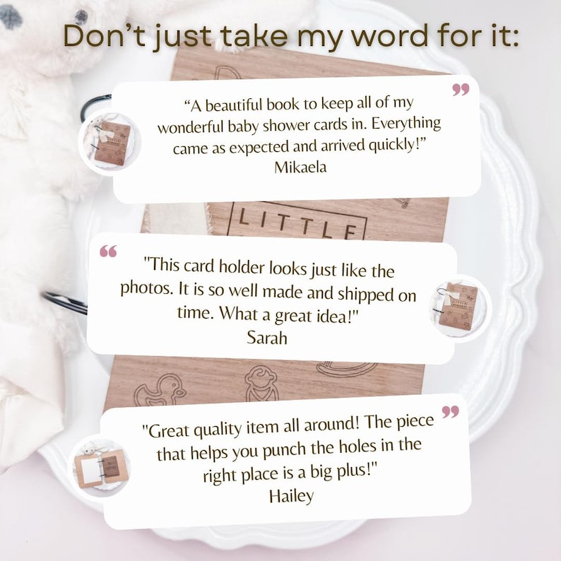 Personalized Baby Shower Card Keeper, Baby Card Holder, Baby Card Keepsake, Bay Shower Card Booklet, Card Organizer, Card Box Baby Shower image 5
