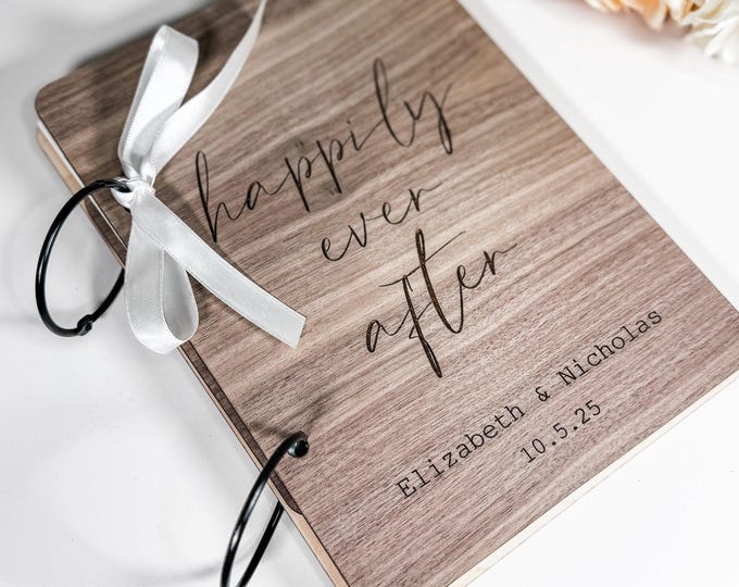 Personalized Wedding Bridal Shower Card Keeper, Wedding Card Holder, Wedding Card Keepsake, Bridal Shower Card Booklet, Card Organizer