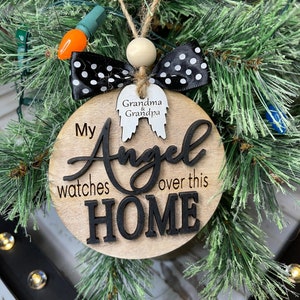 Angel Memorial Ornament, Angel Ornament, Family Loss Ornament