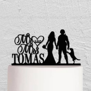 Wedding Cake Topper,Soldier Cake Topper,Military Man And Bride Cake Topper, Mr And Mrs Cake Topper,Custom Cake Topper, Unique Cake Topper