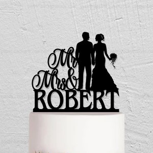 Wedding Cake Topper,Mr And Mrs Cake Topper,Custom Cake Topper,Bride And Groom Cake Topper,Wedding Decoration,Couple Cake Topper