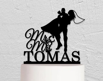 Mariage Cake Topper, Iron Man Cake Topper, Custom Cake Topper, M. et Mme Cake Topper, Hero Cake Topper, Tout nom Cake Topper, Couple Topper