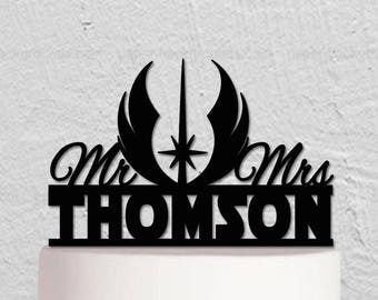 Star War Cake Topper,Jedi Cake Topper,Hochzeit Cake Topper,Mr and Mrs Cake Topper,Torten Torten topper,Torten topper