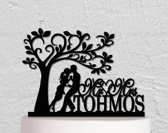 Wedding Cake Topper,Kissing Couple Cake Topper,Mr And Mrs Cake Topper,Custom Cake Topper,Personalized Cake Topper,Unique Cake Topper