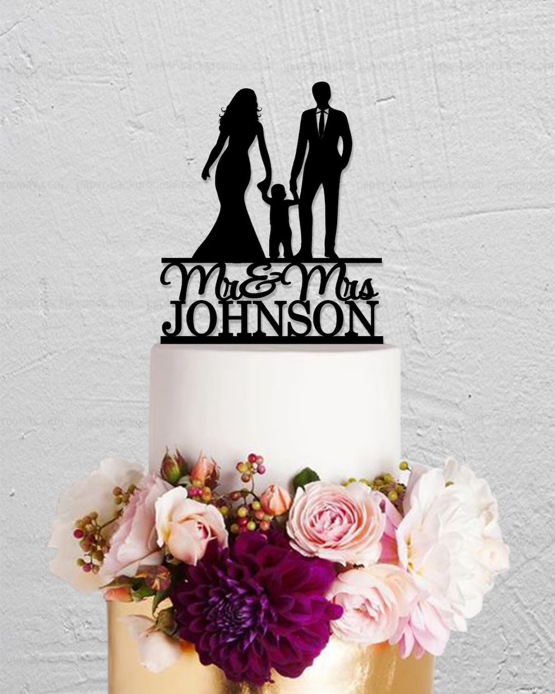 Wedding Cake Topper,bride and Groom Cake Topper,family Cake Topper With ...