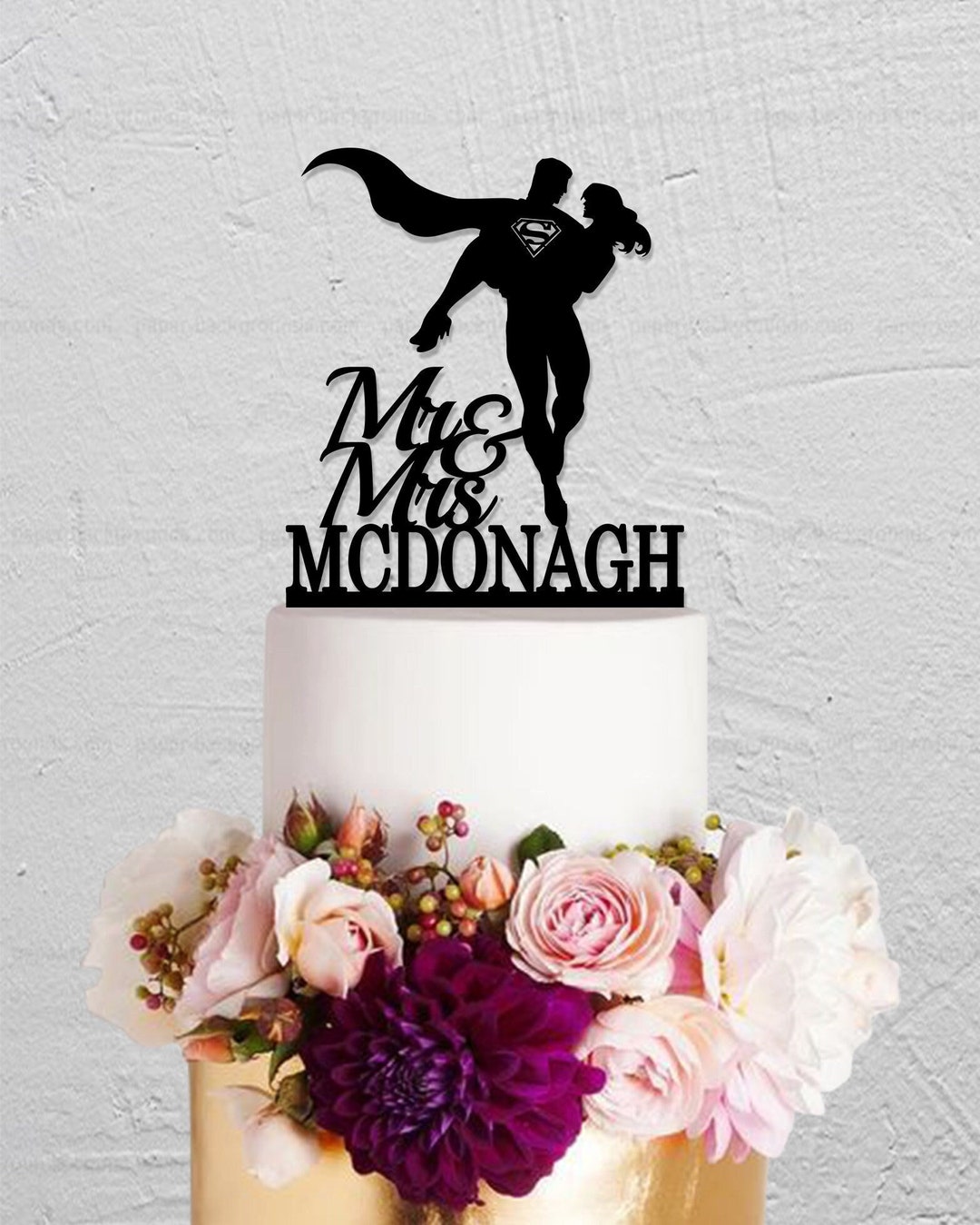 Super Hero Cake Topper, Super Hero Wedding Cake Topper, Super Couple Theme Decoration, Mr Mrs
