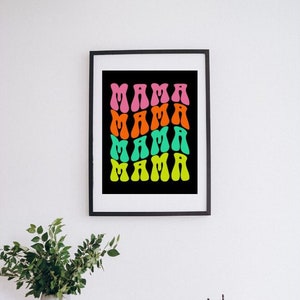 Impression numérique MAMA multicolore