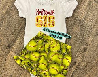 Softball Sister Outfit/ Little Sister Outfit/ Softball Outfit/ Softball Sister