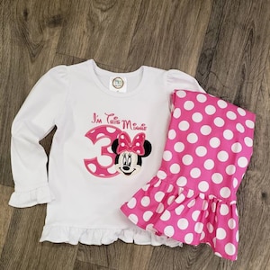 I&#39;m This Minnie 3rd Birthday Outfit/ Girls Birthday Outfit/ Minnie Birthday Outfit/ Girls Minnie Party Outfit/ More numbers available