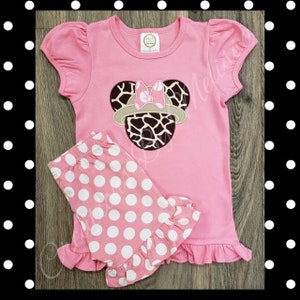 Minnie Maus Safari Outfit / Minnie Safari Shorts Outfit