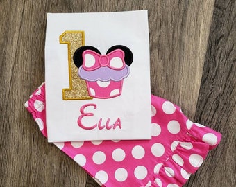 Traje de Minnie Mouse para el primer cumpleaños (dorado) / Traje de cumpleaños de Minnie Mouse / Traje de Minnie Mouse