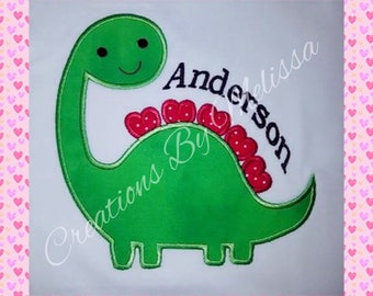Dinosaur Shirt/ Boys Dinosaur Shirt/ Boys Valentine Shirt/ Girls Dinosaur Shirt/