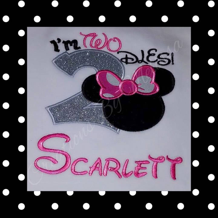 I'm Twodles Birthday Outfit(Silver)/Minnie Mouse Birthday/2nd Min…