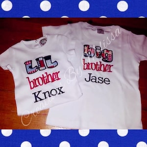 Matching Sibling Set/Big Brother/Little Brother Sibling Set/Big Brother Shirt/Little Brother Shirt/ Sibling Set/ Personalized Brother Shirts
