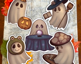Halloween Ghosts Vinyl Stickers