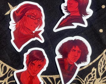 THREE CHEERS Stickers, MCR Fan Art Sticker Set/Singles