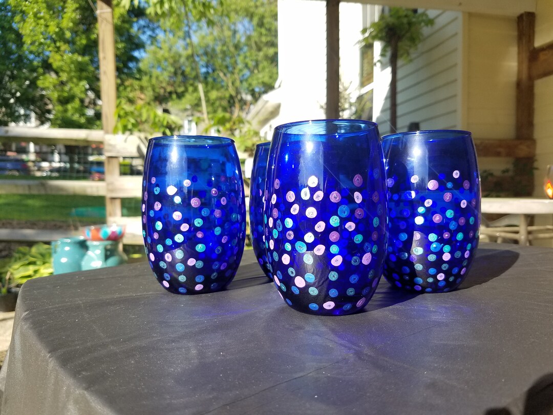 Stemless Wine Glasses Etsy