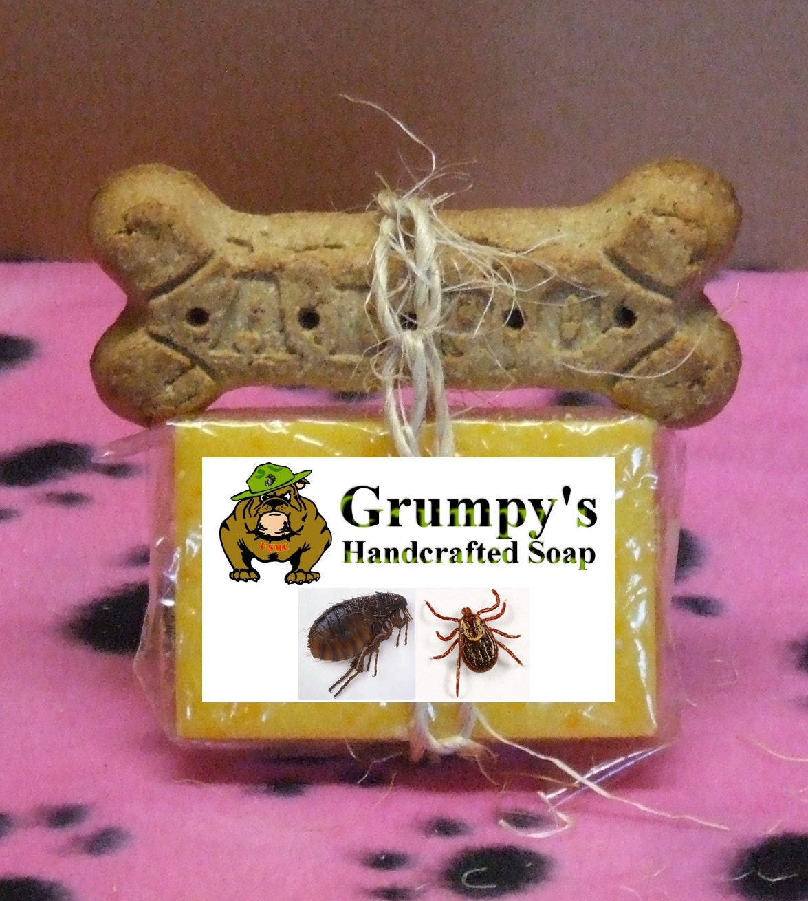 Jabón de pulgas para perros y cachorros aceite Natural de Etsy