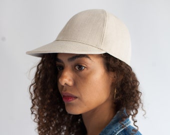 Tenant | Canvas Hemp Field Cap | 6 Panel Hat | Canvas Baseball Cap | Hemp Hat | White or Cement