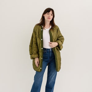  Abrigos de invierno reversibles para mujer, con capucha, abrigo  de piel desmontable con forro de parka con bolsillos, Verde ejército, M :  Ropa, Zapatos y Joyería