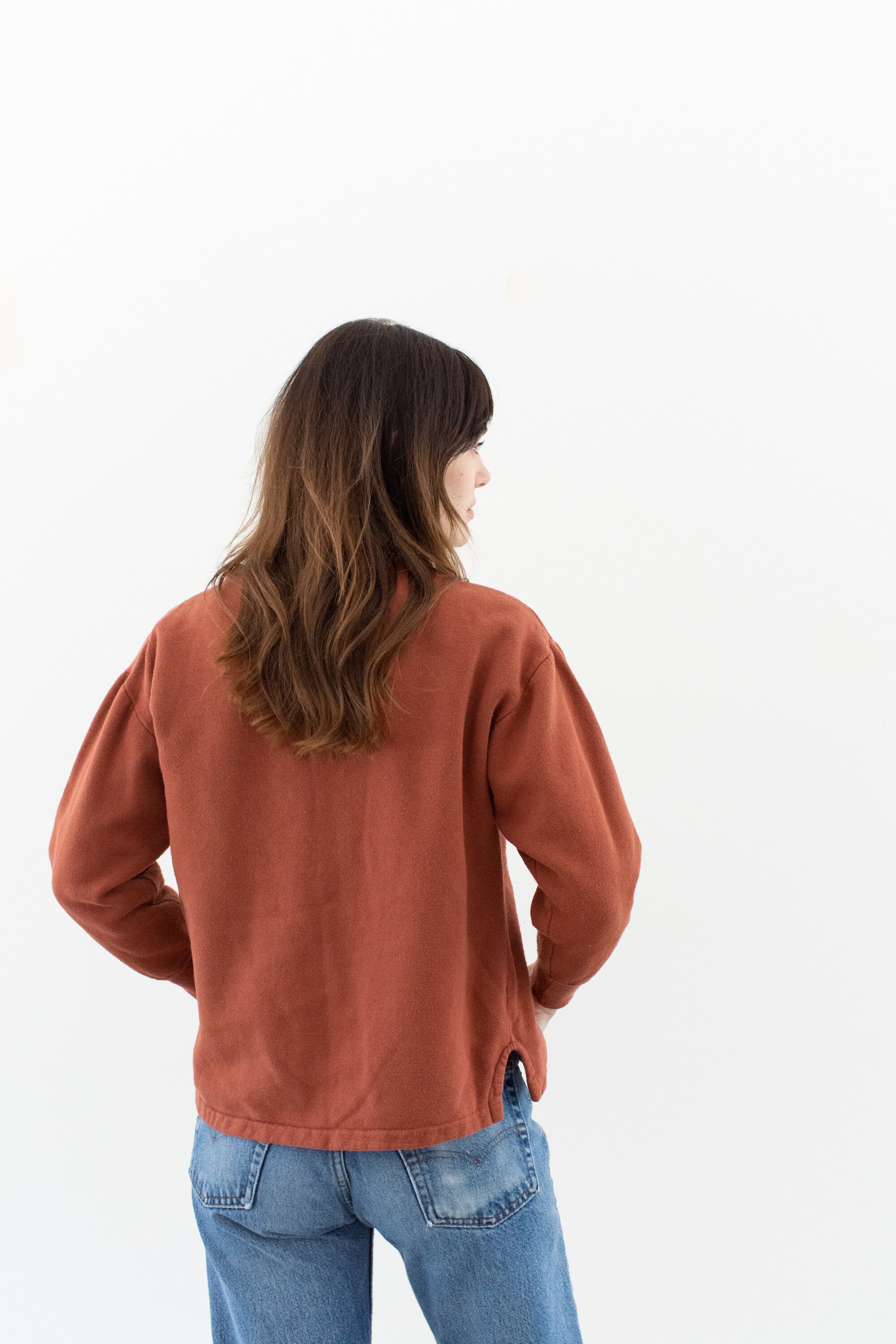 French Antique Border Pullover • RED French Antique Border Pullover • RED - トップス