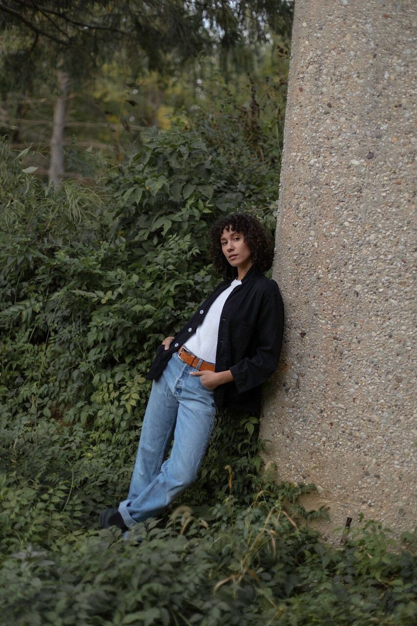 Vintage Black Overdye Classic Chore Jacket | Unisex Square