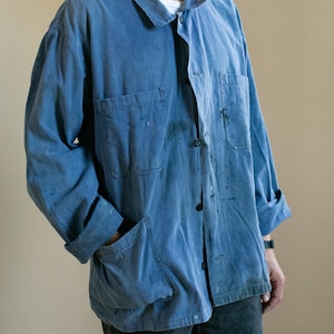 French Vintage Workwear Jacket - Etsy