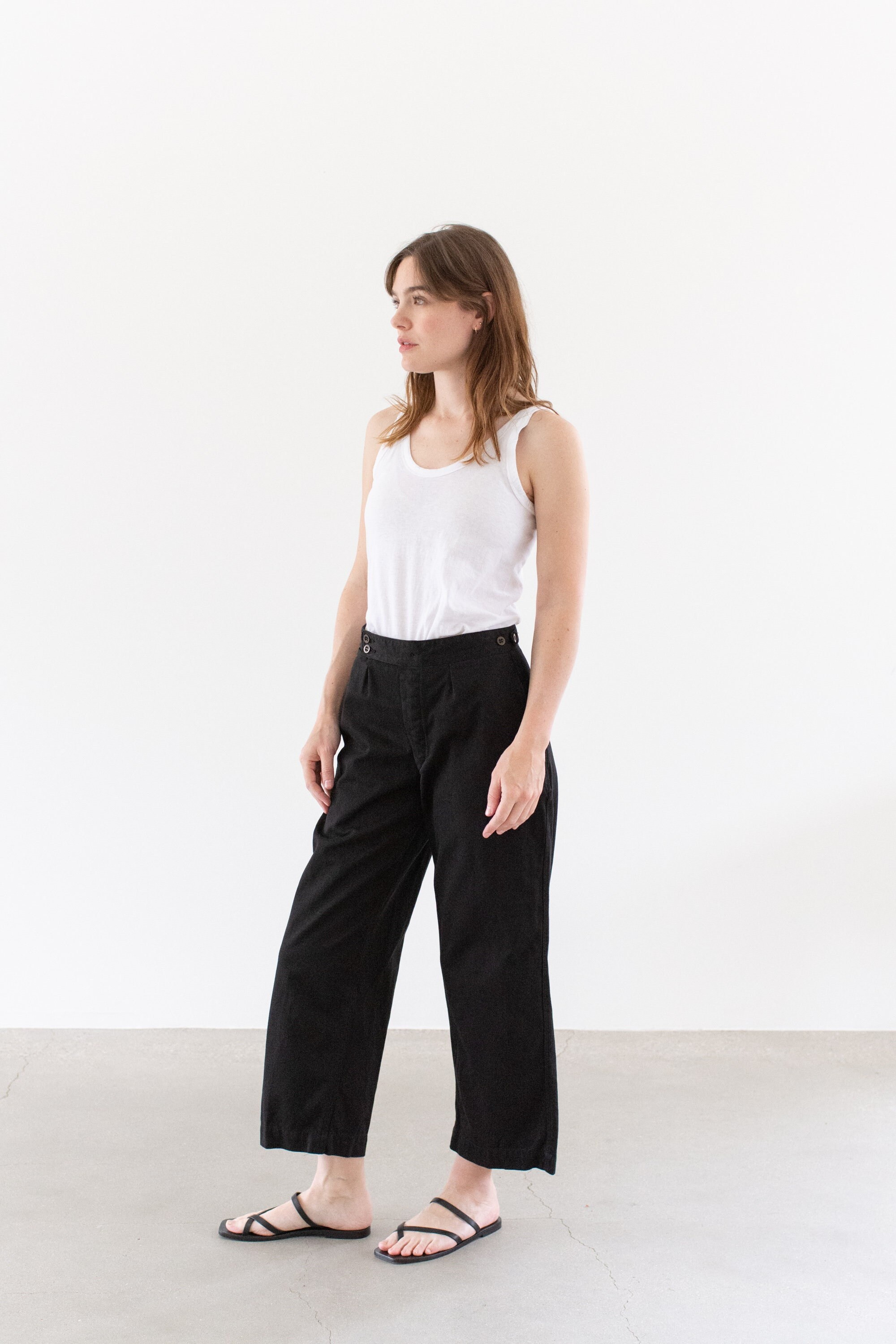 Ovoid pleat front peg pants best sale