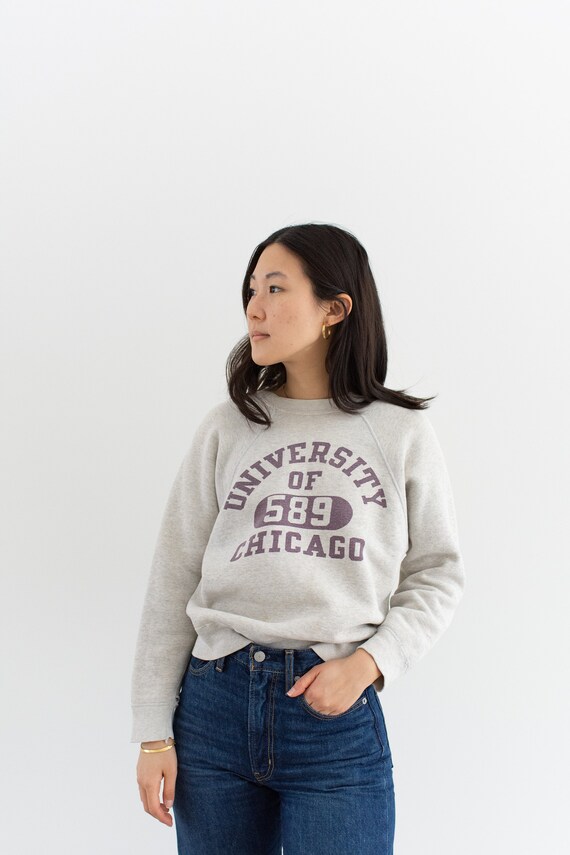 Vintage 60s Heather Grey University of Chicago Swe