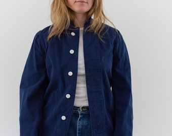 Vintage True Blue Corozo Overshirt | Navy Overdye Shirt Jacket | XS