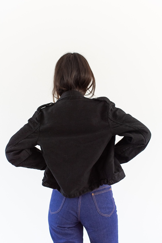 Vintage Black Moleskin Moto Jacket | Corozo 50s D… - image 9