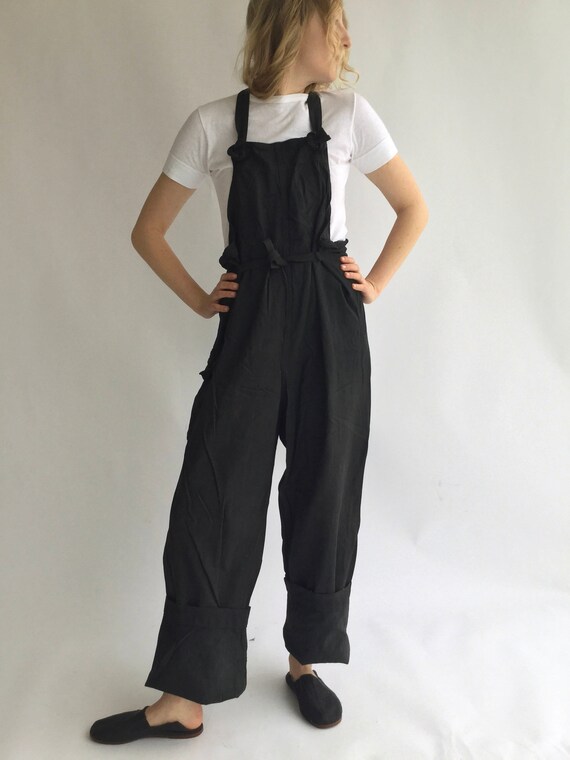 black tie overalls
