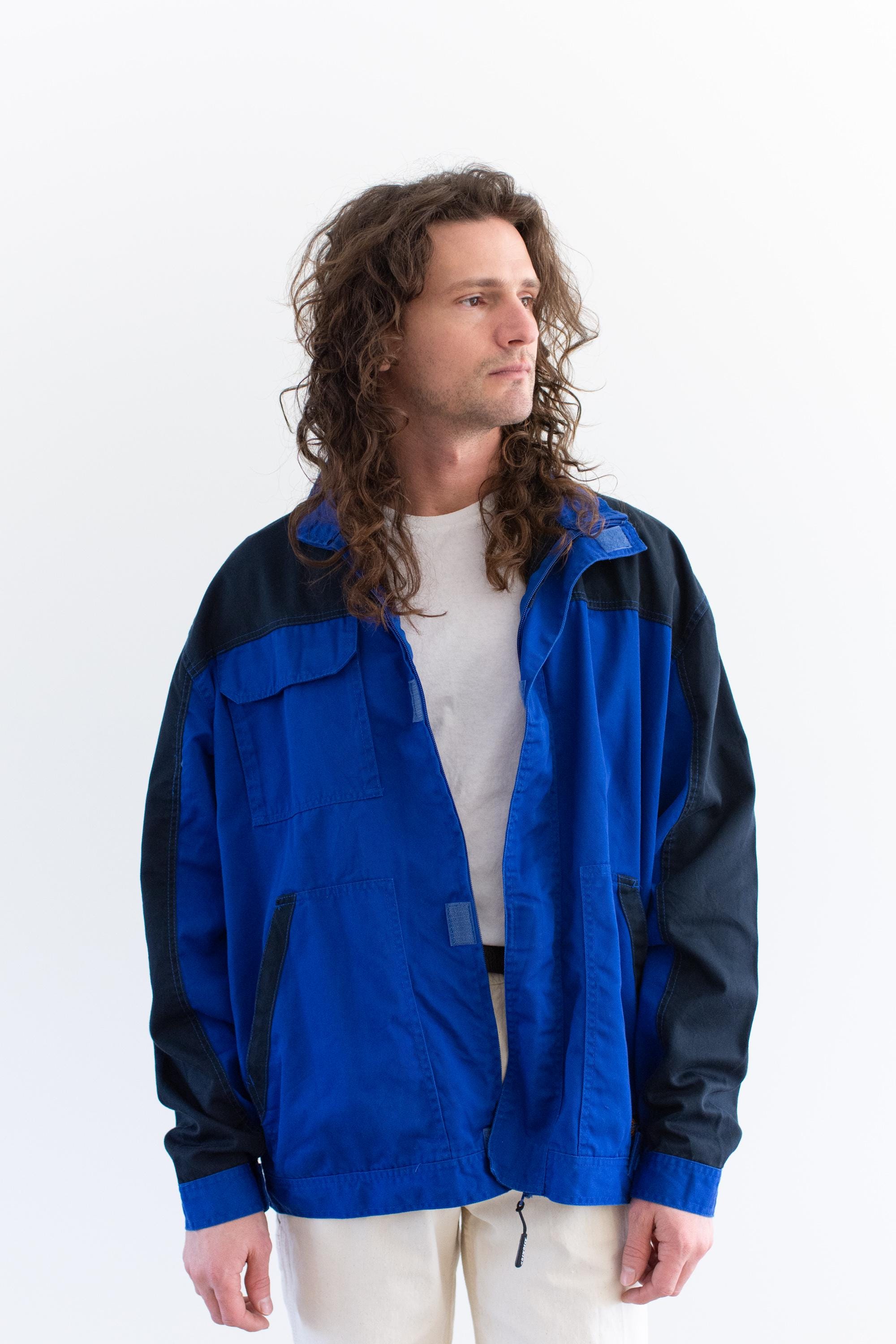 subculture TWO－TONE CLOTH JACKET Vintage Dickies Two Tone Blue Black Chore Work Jacket | Unisex
