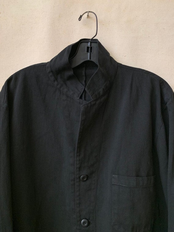 Vintage Black Overdye Classic Chore Jacket | Unis… - image 4