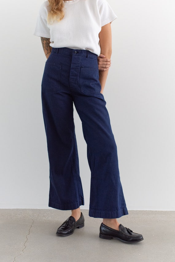 Vintage 27 28 29 Waist Button Fly High Rise Jeans… - image 3