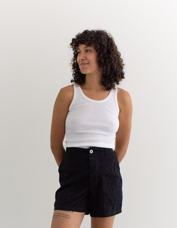 36 Waist Black Button 