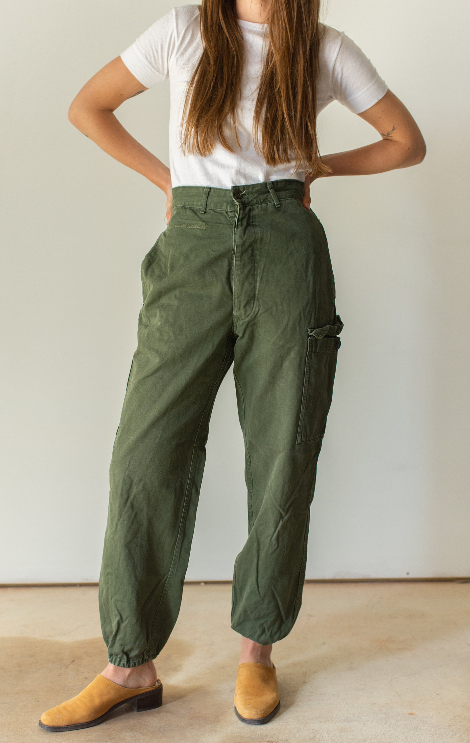 men's army pants olive green