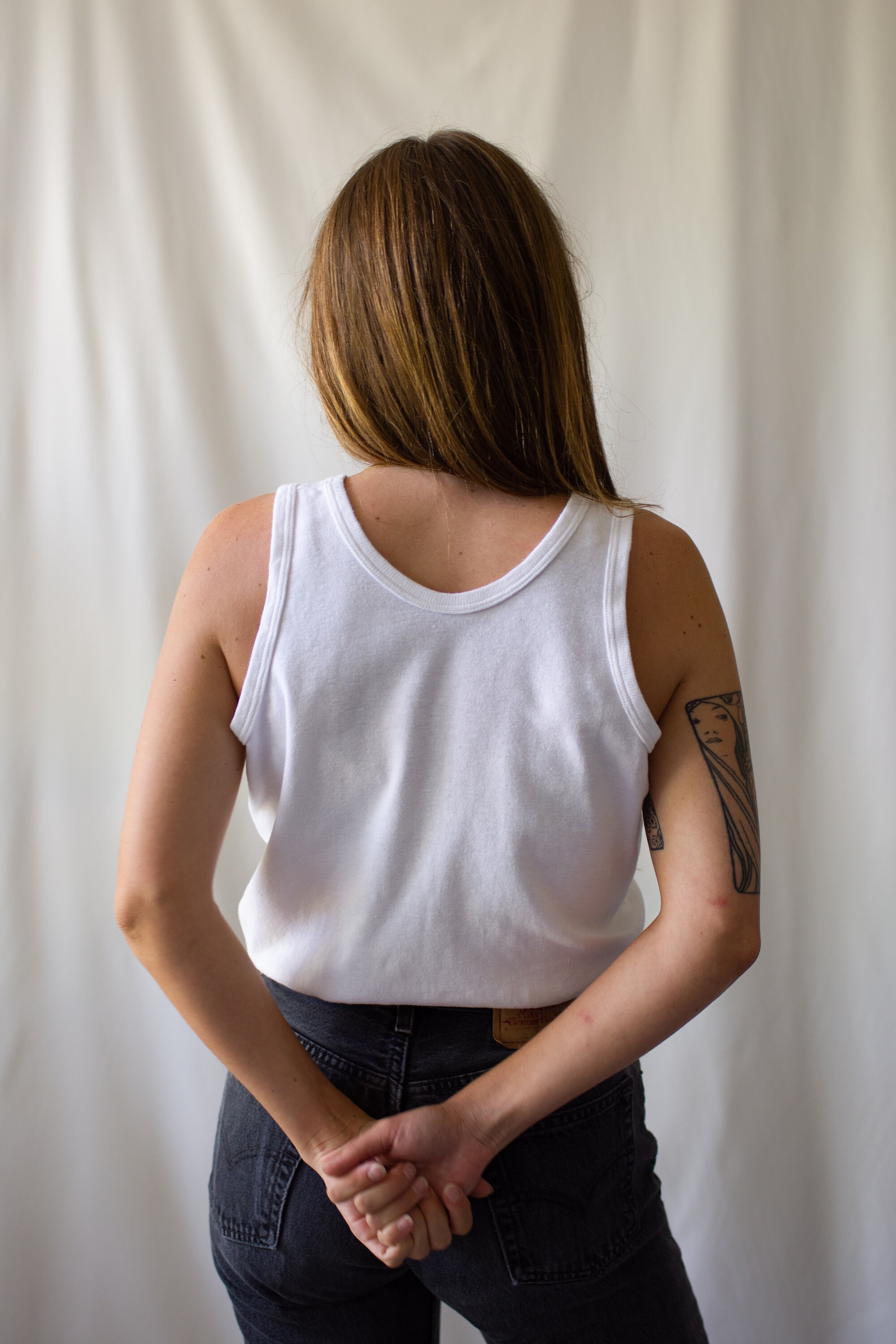 トップス ameri vintage USEFUL BACK SHEER TANK TOP トップス ameri vintage USEFUL BACK SHEER TANK TOP USEFUL BACK